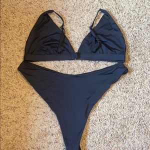 Fashion Nova Black 2 piece swimsuit